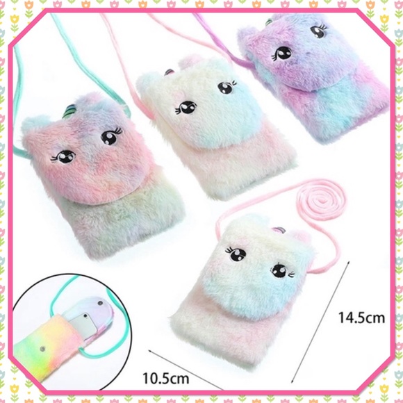 🦄New🦄Unicorn Plush Crossbody Shoulder Bag🦄 - Picture 8 of 8